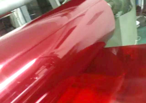 Red PVC rigid sheets